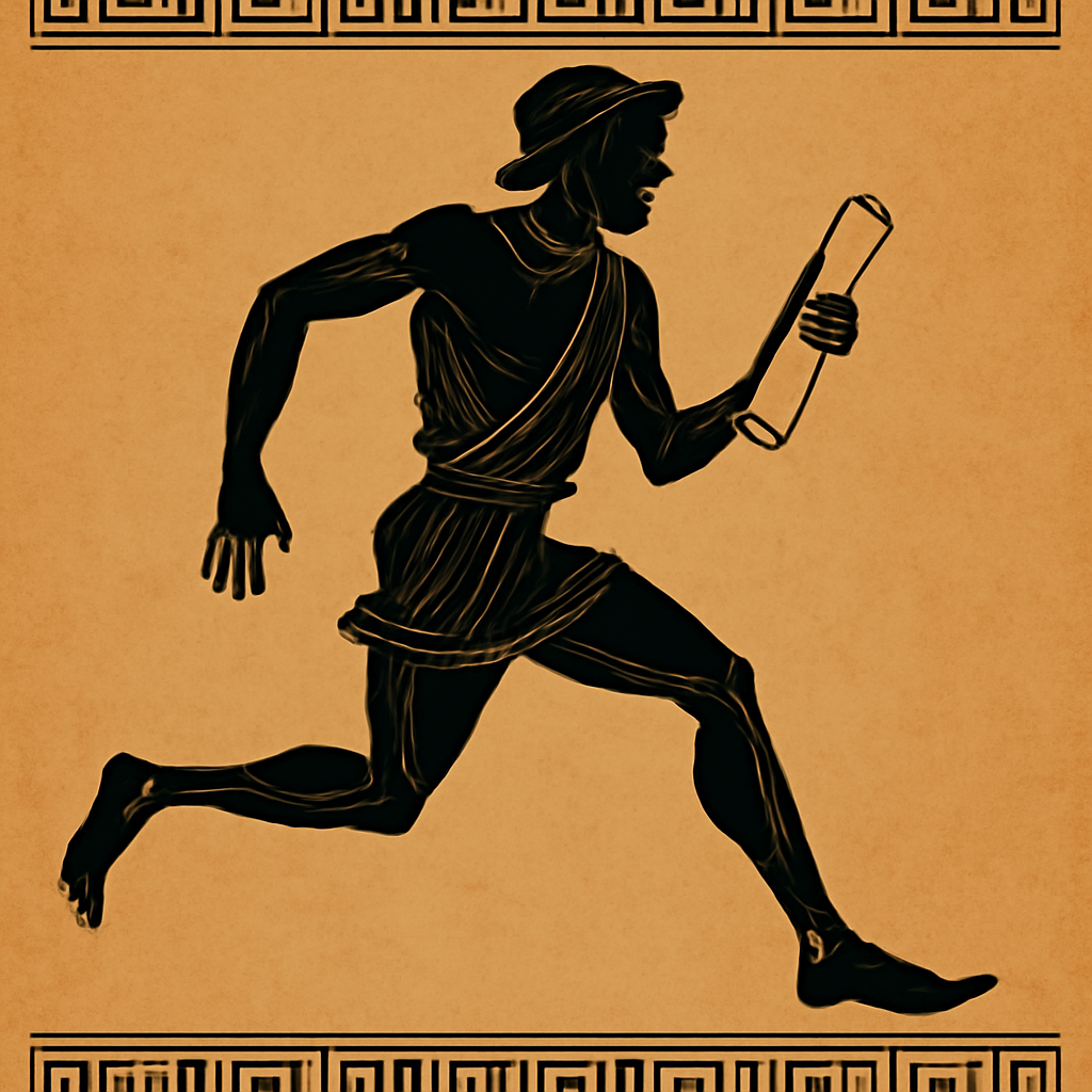 philipides running message